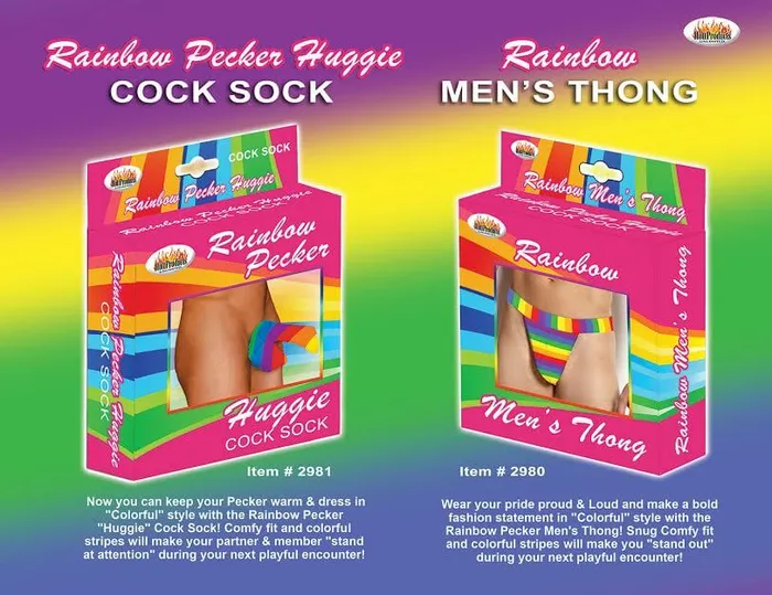 Female Sex Toys HOTT Products RAINBOW MENS THONG