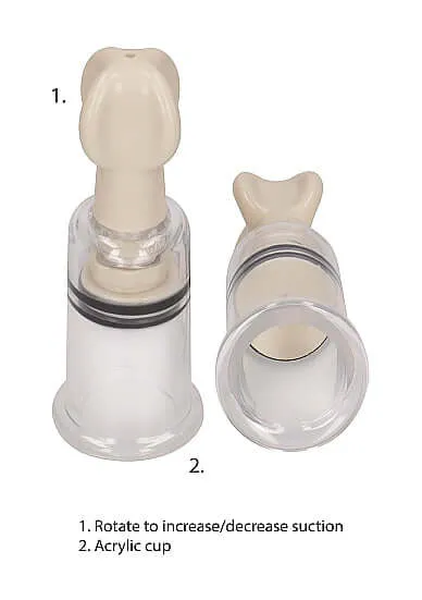Female Sex Toys SHOTS AMERICA Pumped Nipple Suction Set Small Elevate Stimulation with Sensual Suction