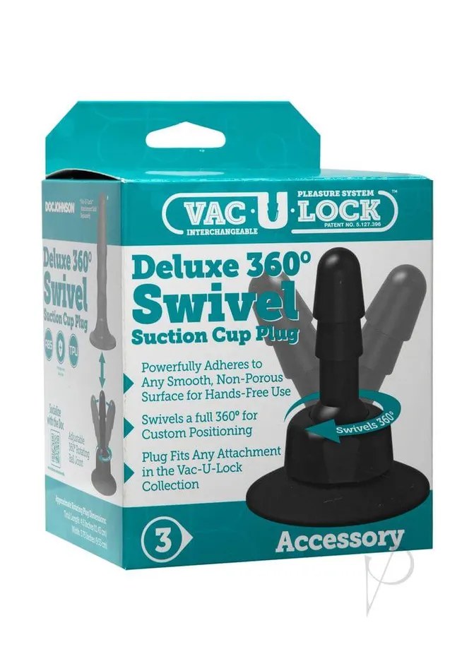 Female Sex Toys VacULock Deluxe 360 Swivel Plug Enjoy Versatile HandsFree Pleasure Doc Johnson Enterprises Female Sex Toys VacULock Deluxe 360 Swivel Plug Enjoy Versatile HandsFree Pleasure Doc Johnson Enterprises