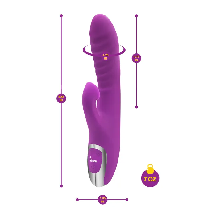 Female Sex Toys VIBEN Viben Frenzy Rabbit Vibrator with Clitoral Suction Female Sex Toys VIBEN Viben Frenzy Rabbit Vibrator with Clitoral Suction