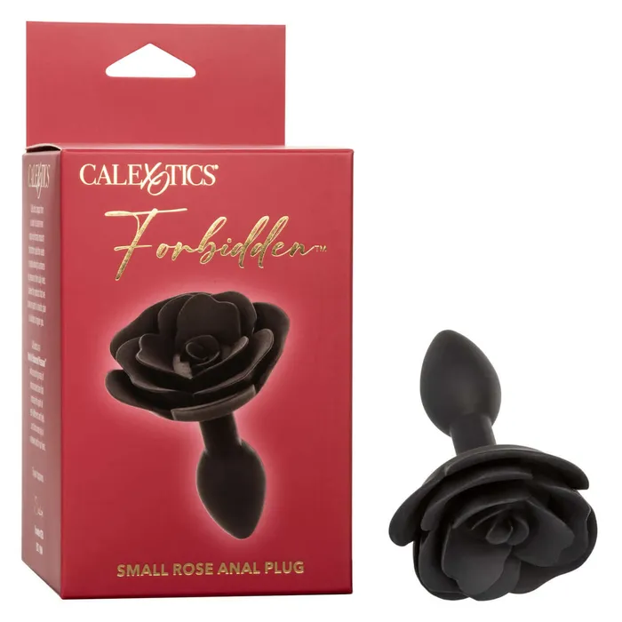 Forbidden Small Rose Anal Plug Premium Silicone Black Butt Plug California Exotic Novelties Anal Forbidden Small Rose Anal Plug Premium Silicone Black Butt Plug California Exotic Novelties Anal
