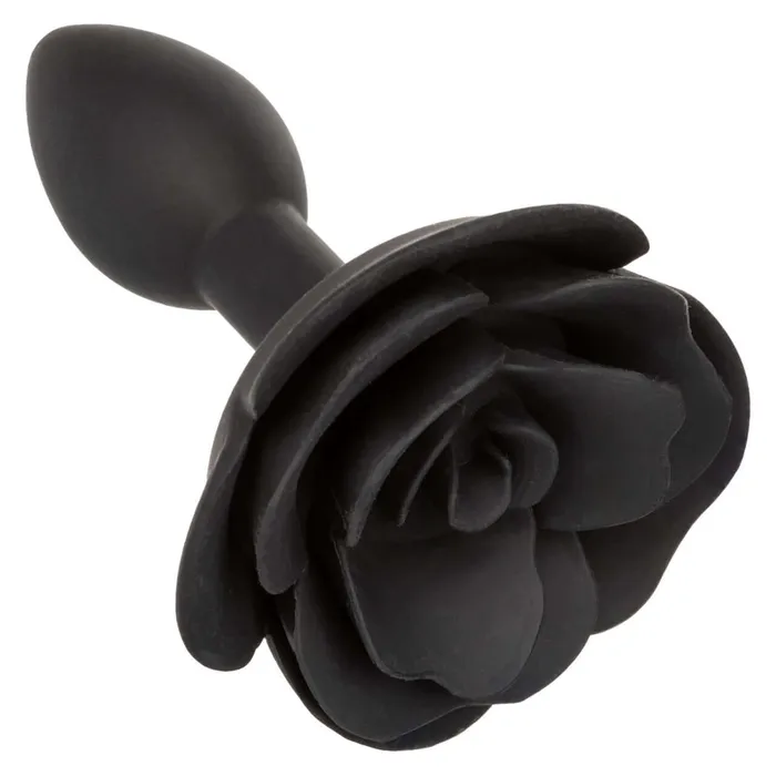 Forbidden Small Rose Anal Plug Premium Silicone Black Butt Plug California Exotic Novelties Anal