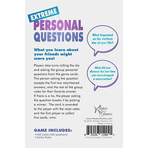 Games Extreme Personal Questions Party Game As You Like It OR