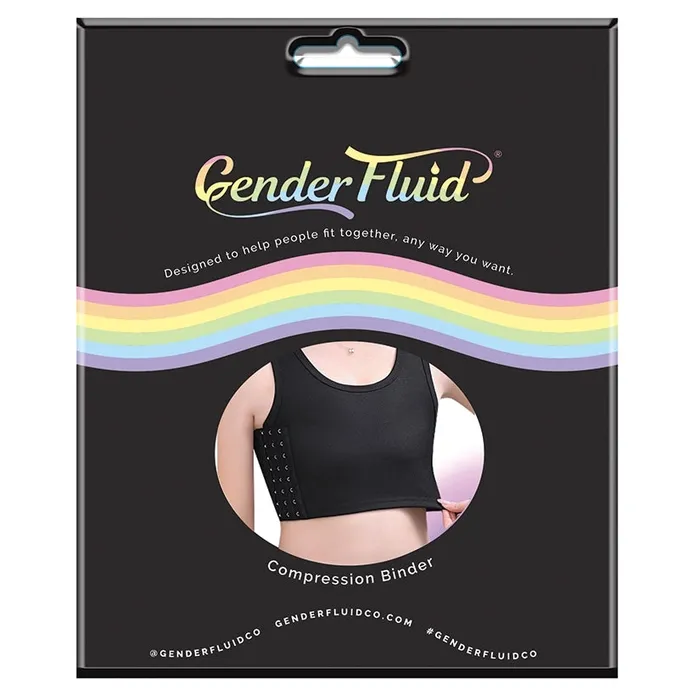 Gender Fluid Chest Compression BinderBlack 3XLBoxed VOODOO Anal