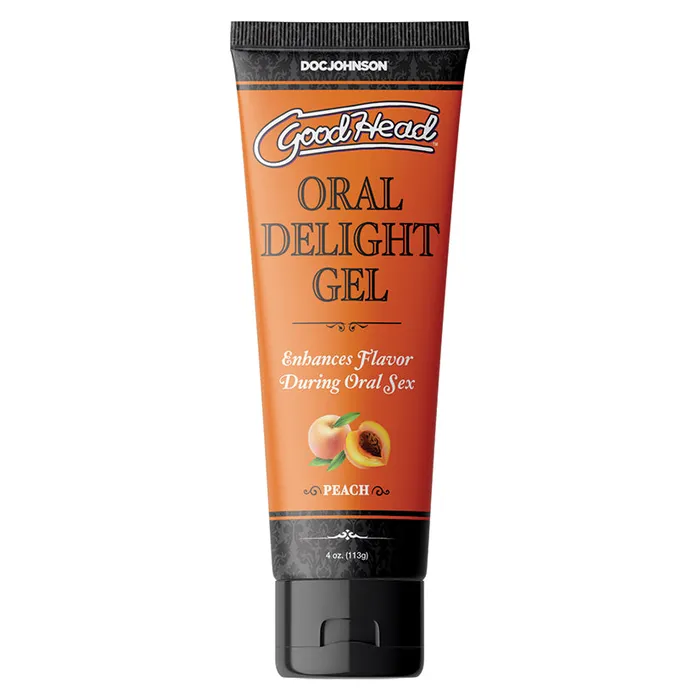GoodHead Oral Delight GelPeach 4oz Bulk DOC JOHNSON Enhancers