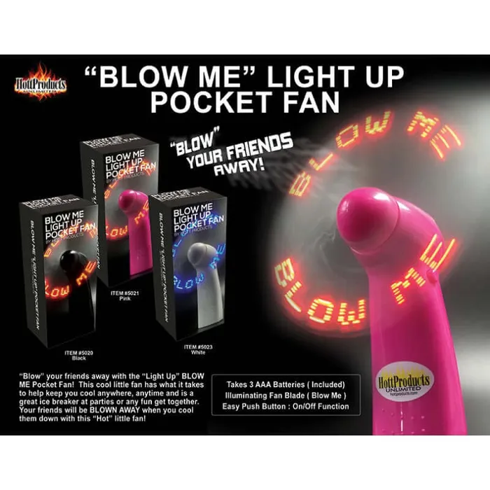HOTT Products Anal BLOW ME FAN BLACK