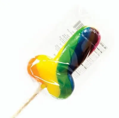 HOTT Products Female Sex Toys Rainbow Cock Pops 12 Pieces Display