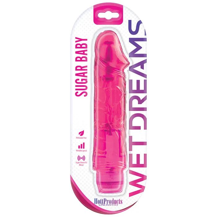 HOTT PRODUCTS Vibrators Wet Dreams Sugar BabyPink Passion 65