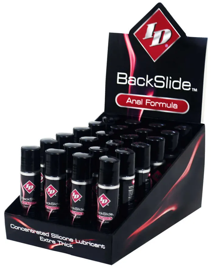 ID Backslide Anal Formula Personal Lubricant 24 Piece Display ID Lube Lubricants ID Backslide Anal Formula Personal Lubricant 24 Piece Display ID Lube Lubricants