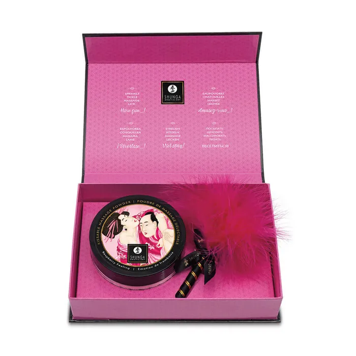Indulge in Sweet Sensations with Shunga Raspberry Kissable Massage Powder Shunga Female Sex Toys Indulge in Sweet Sensations with Shunga Raspberry Kissable Massage Powder Shunga Female Sex Toys