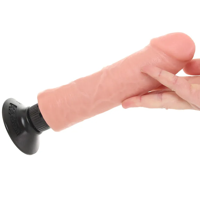 King Cock 8 Inch Vibrating Suction Dildo in Flesh Pipedream Dildos