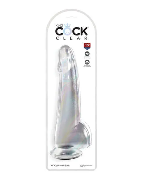 King Cock Clear 10inch Dildo with Balls by Pipedream Products Pipedream Products Dildos King Cock Clear 10inch Dildo with Balls by Pipedream Products Pipedream Products Dildos