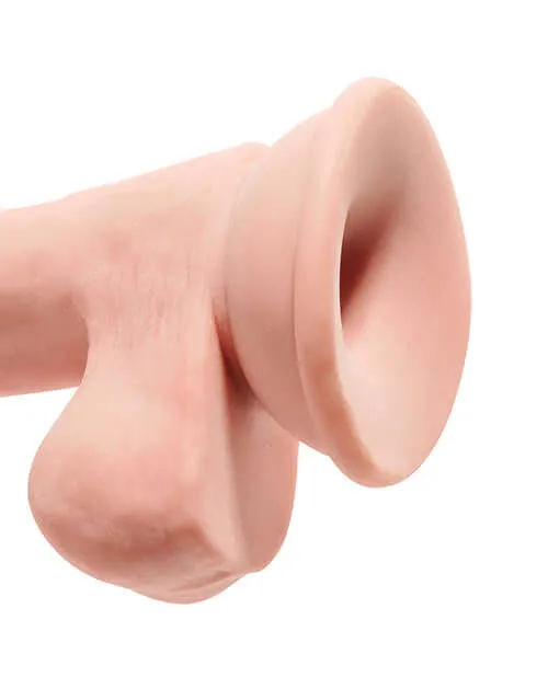 King Cock Triple Density 65 inches Cock with Balls Beige Dildo Pipedream Products Dildos