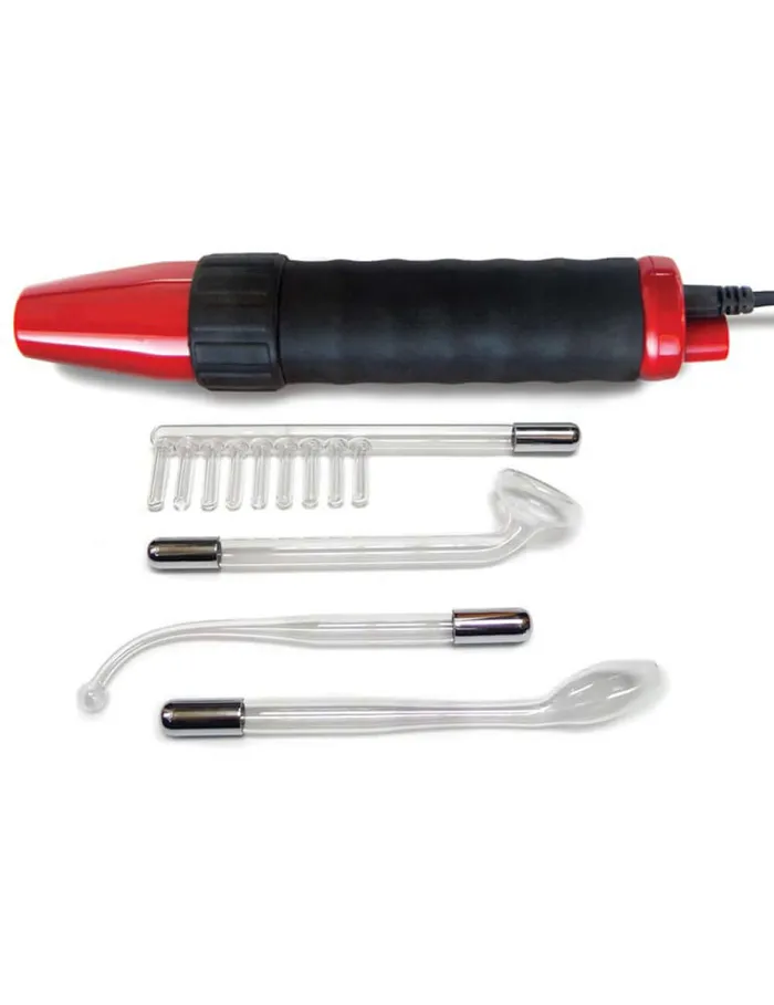 Kink Labs Vibrators Kinklab Neon Wand Red Handle Purple Electrode