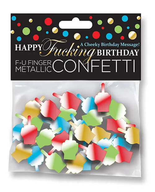 Little Genie Happy Fing Birthday Confetti Vibrators