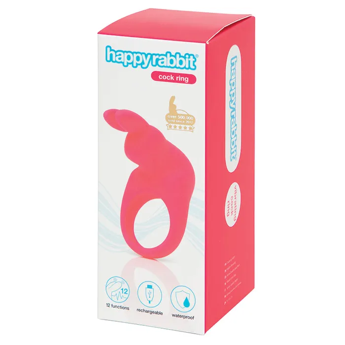 Lovehoney Vibrators Happy Rabbit Rechargeable Cock RingPink