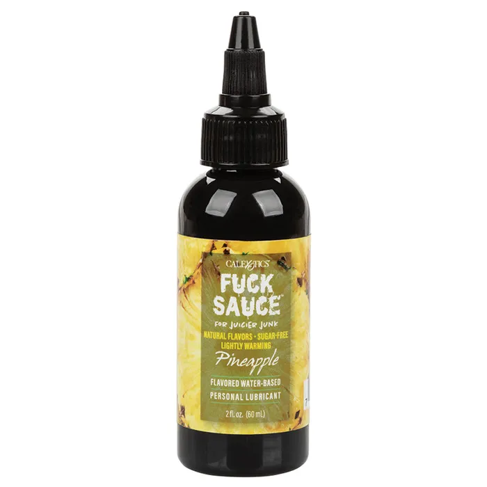 Lubricants CAL EXOTICS Fuck Sauce Flavored Water Based Personal LubricantPineapple 2oz Lubricants CAL EXOTICS Fuck Sauce Flavored Water Based Personal LubricantPineapple 2oz