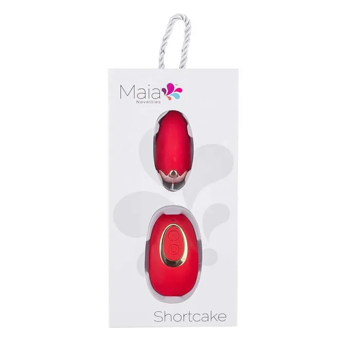 Maia Toys Female Sex Toys Maia Toys Shortcake Strawberry Shaped Rechargeable Egg Vibrator Sweet Sensations in a Silky Package
