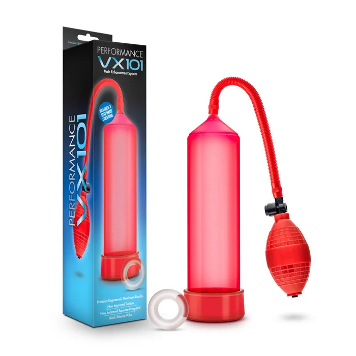 Male Sex Toys Blush Performance By Blush VX101 Beginners Male Enhancement Red Penis Pump Male Sex Toys Blush Performance By Blush VX101 Beginners Male Enhancement Red Penis Pump