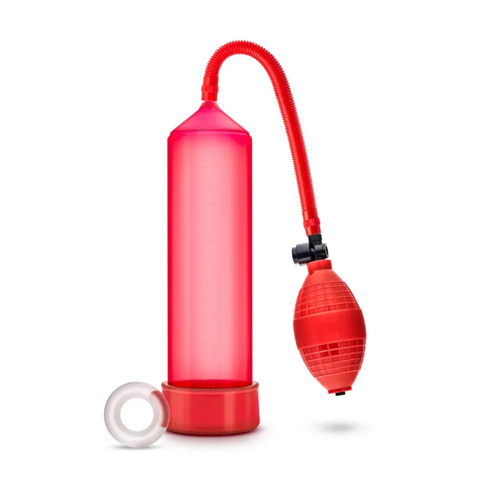 Male Sex Toys Blush Performance By Blush VX101 Beginners Male Enhancement Red Penis Pump