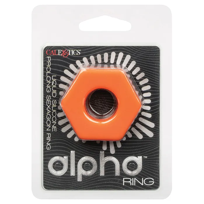 Male Sex Toys CAL EXOTICS Alpha Liquid Silicone Prolong Sexagon Ring