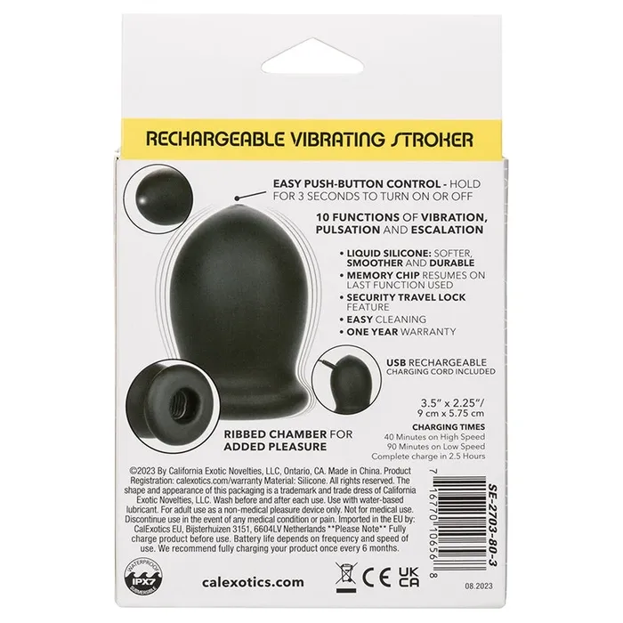 Male Sex Toys CAL EXOTICS Boundless Rechargeable Vibrating Stroker