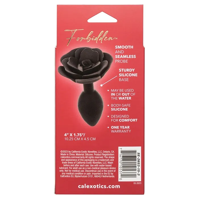 Male Sex Toys CAL EXOTICS Forbidden Large Rose Anal Plug