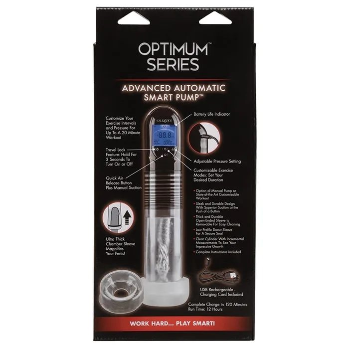 Male Sex Toys CAL EXOTICS Optimum Series Advanced Automatic Smart PumpClear