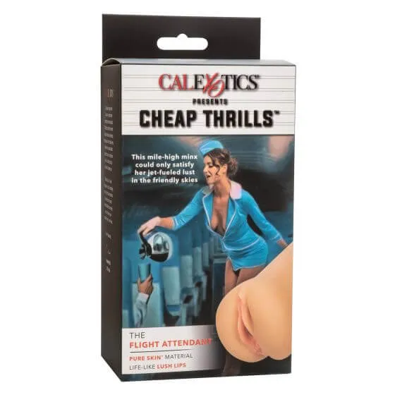 Male Sex Toys Cheap Thrills The Flight Attendant Realistic Pussy Stroker Masturbator California Exotic Novelties