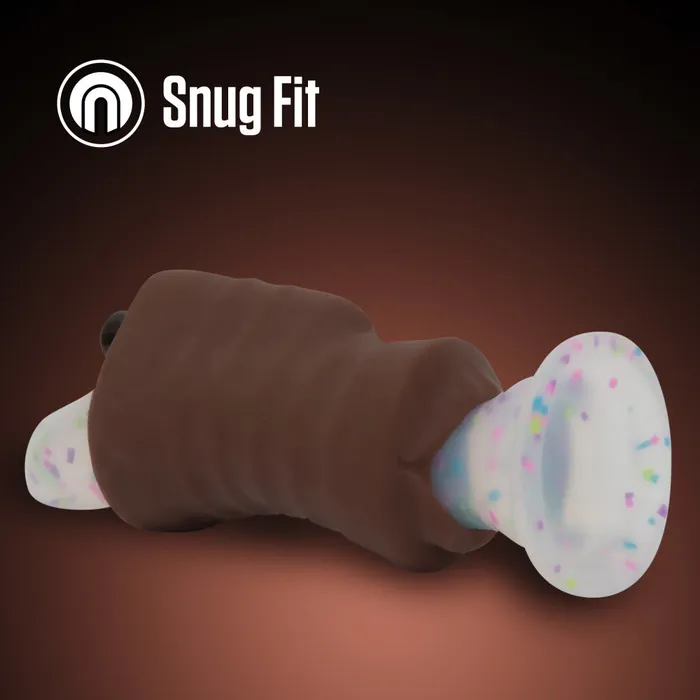 Male Sex Toys Enlust By Blush Krystal Vibrating AI Male Masturbator Tight Nubbed Canal With Vibrating Bullet Made With X5 Plus Ultra Soft Realistic Feel Brown Blush