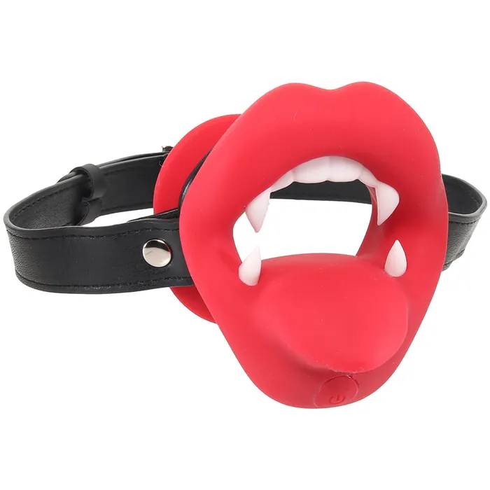 Male Sex Toys Master Series Vampire Vibrating Mouth Gag XR Brands