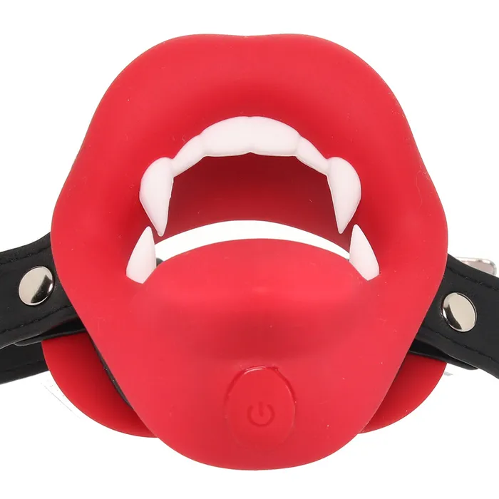 Male Sex Toys Master Series Vampire Vibrating Mouth Gag XR Brands