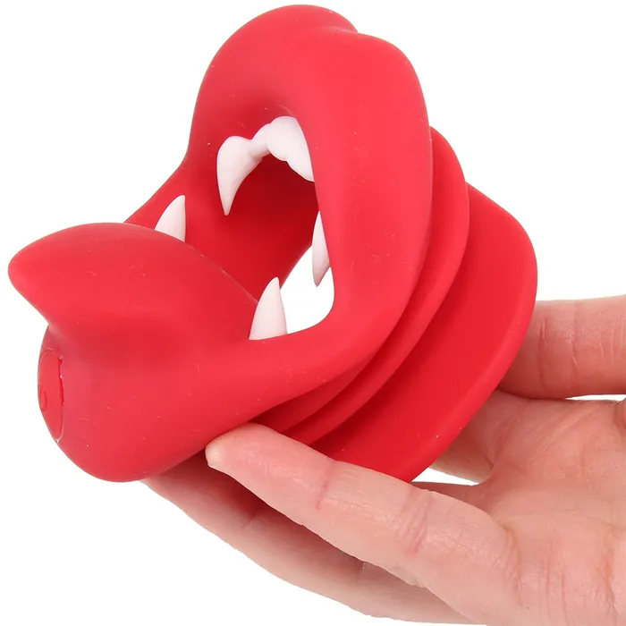 Male Sex Toys Master Series Vampire Vibrating Mouth Gag XR Brands
