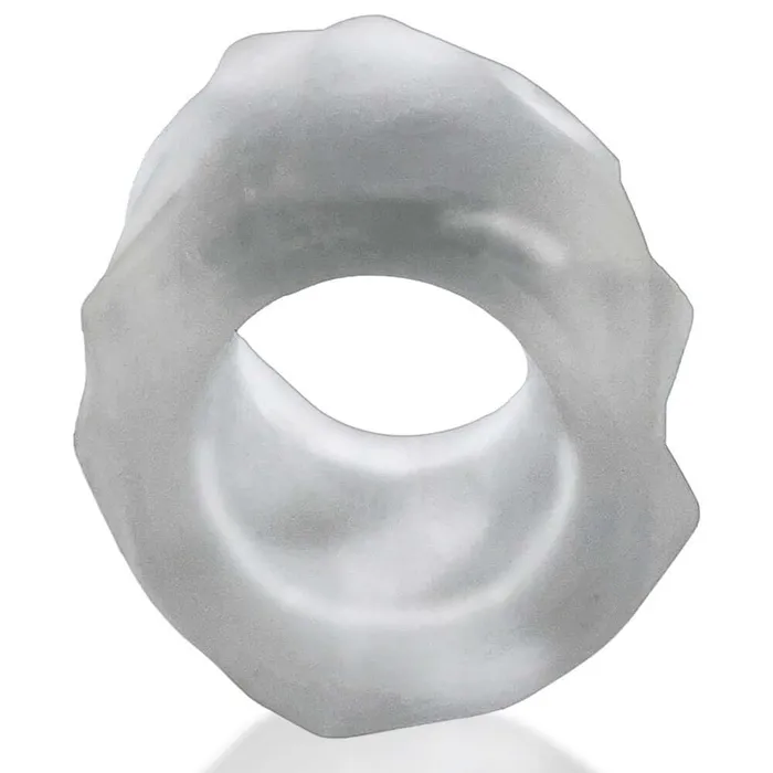Male Sex Toys OXBALLS Hunky Junk Fractal Ball Stretcher Clear Ice from Oxballs