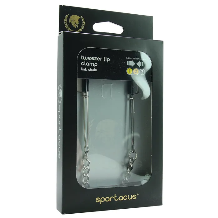 Male Sex Toys Spartacus Tweezer Clamp with Link Chain Male Sex Toys Spartacus Tweezer Clamp with Link Chain