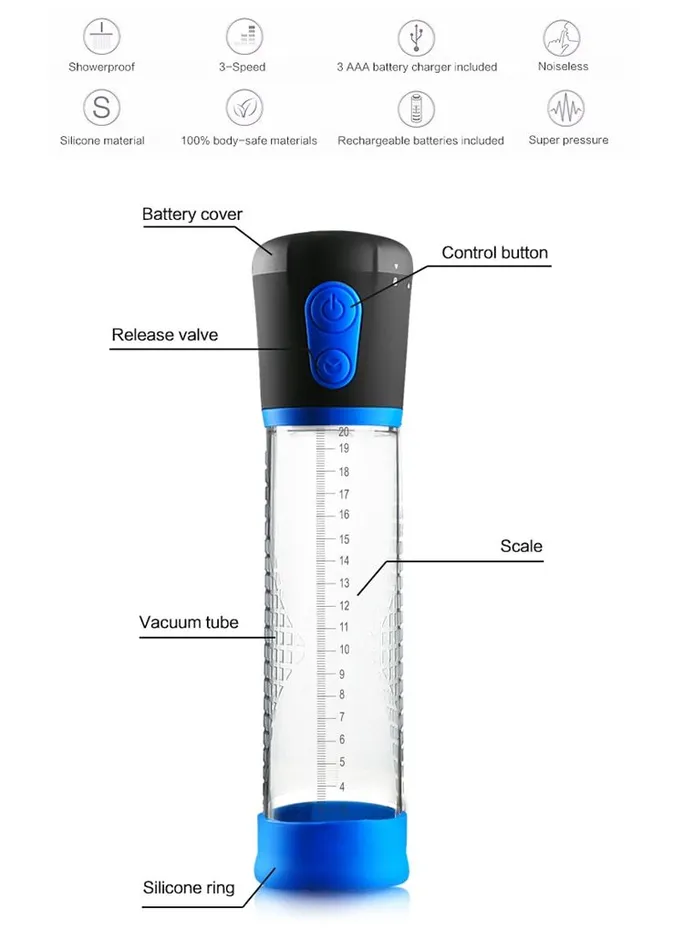 Male Sex Toys Vibratoy Shop Power Penis Enlargement Pump