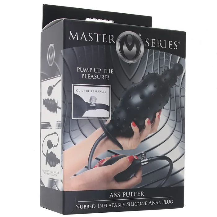 Male Sex Toys XR Brands Master Series Ass Puffer Nubbed Inflatable Anal Plug