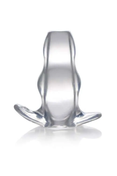 Male Sex Toys XR Brands XR Brands Master Series Clear View Hollow Anal Plug Unveil Hidden Depths