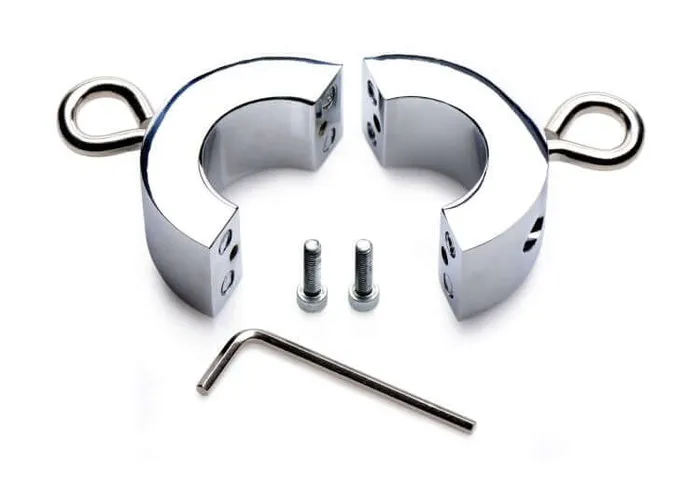 Master Series Ball Trap Metal Ball Stretcher Intense BallTugging Play BDSM Testicular Device XR Brands Male Sex Toys