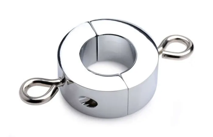 Master Series Ball Trap Metal Ball Stretcher Intense BallTugging Play BDSM Testicular Device XR Brands Male Sex Toys