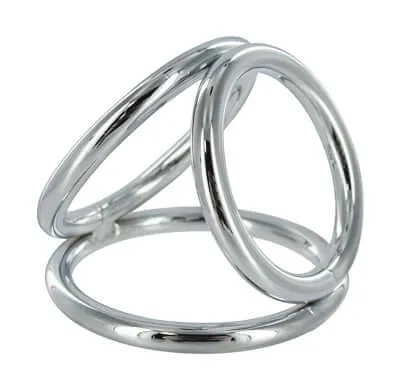 Master Series Triad Chamber Cock and Ball Ring Domination in Threes XR Brands Male Sex Toys Master Series Triad Chamber Cock and Ball Ring Domination in Threes XR Brands Male Sex Toys