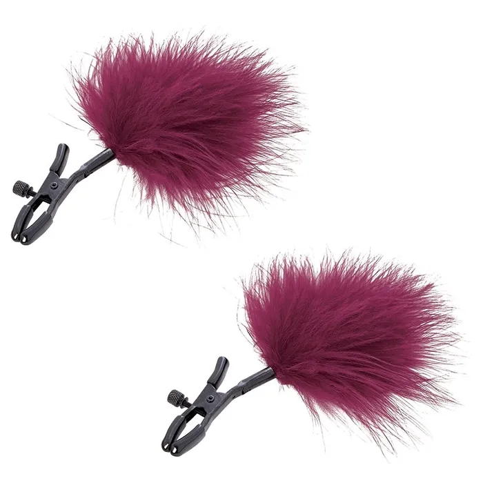 Nipple Clitoral Toys SM Enchanted Feather Nipple Clamps SPORTSHEETS