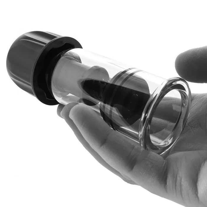 nipple play Vacuum Twist Suckers in Black CalExotics Anal