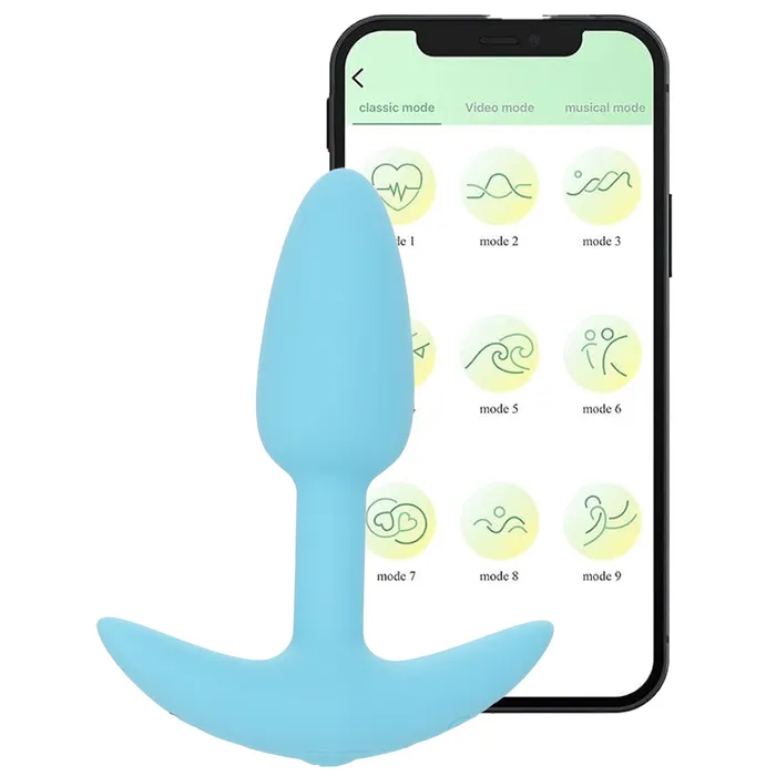 ns novelties Anal Techno Trance Vibrating Plug in Blue