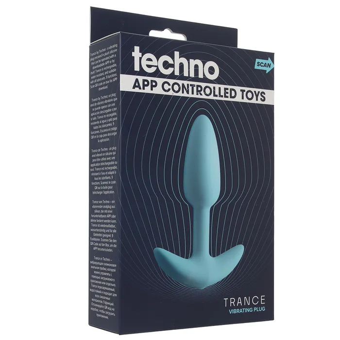 ns novelties Anal Techno Trance Vibrating Plug in Blue