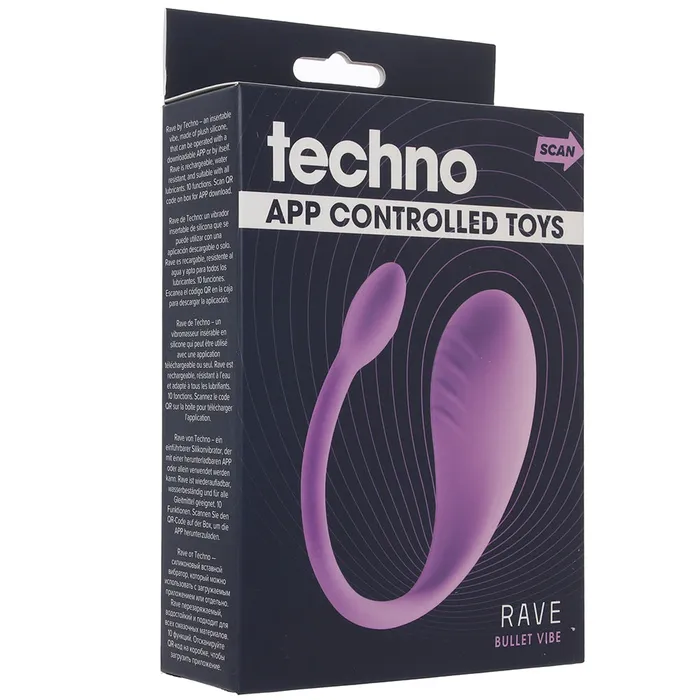 ns novelties Vibrators Techno Rave Wearable Bullet Vibe in Lavender