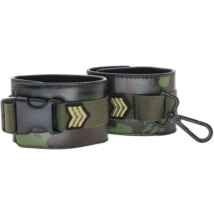 Ouch Army Themed Ankle Cuffs Shots Toys Couples