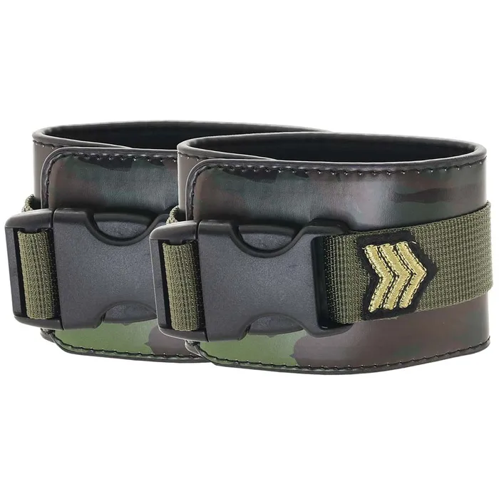 Ouch Army Themed Ankle Cuffs Shots Toys Couples Ouch Army Themed Ankle Cuffs Shots Toys Couples