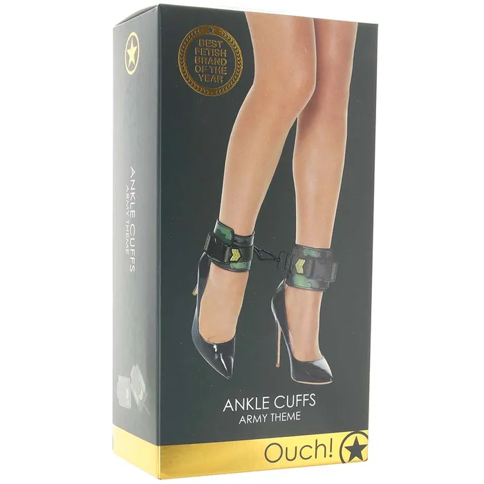 Ouch Army Themed Ankle Cuffs Shots Toys Couples Ouch Army Themed Ankle Cuffs Shots Toys Couples