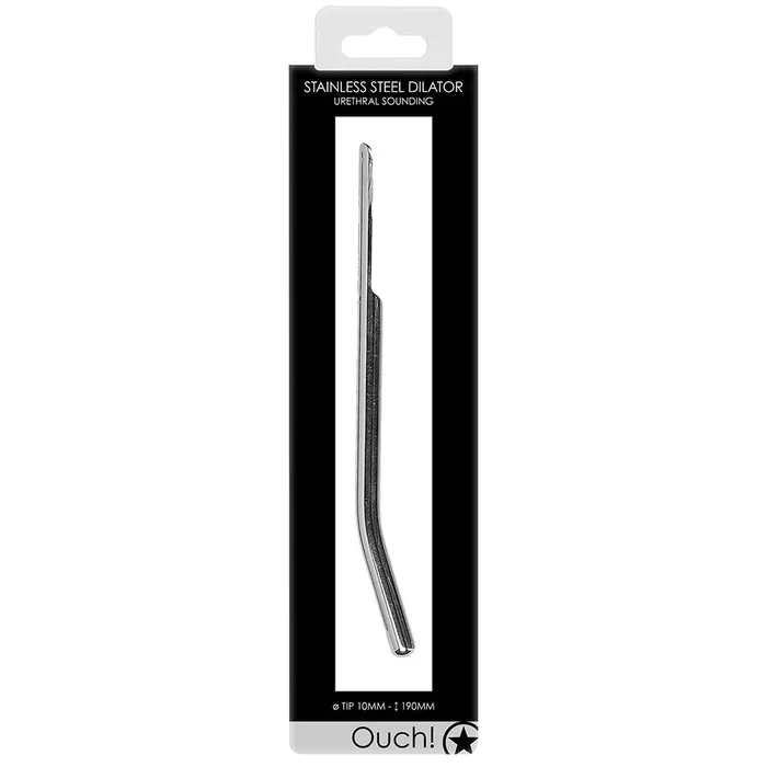 Ouch Smooth Steel 10mm Urethral Dilator Shots Toys Male Sex Toys Ouch Smooth Steel 10mm Urethral Dilator Shots Toys Male Sex Toys